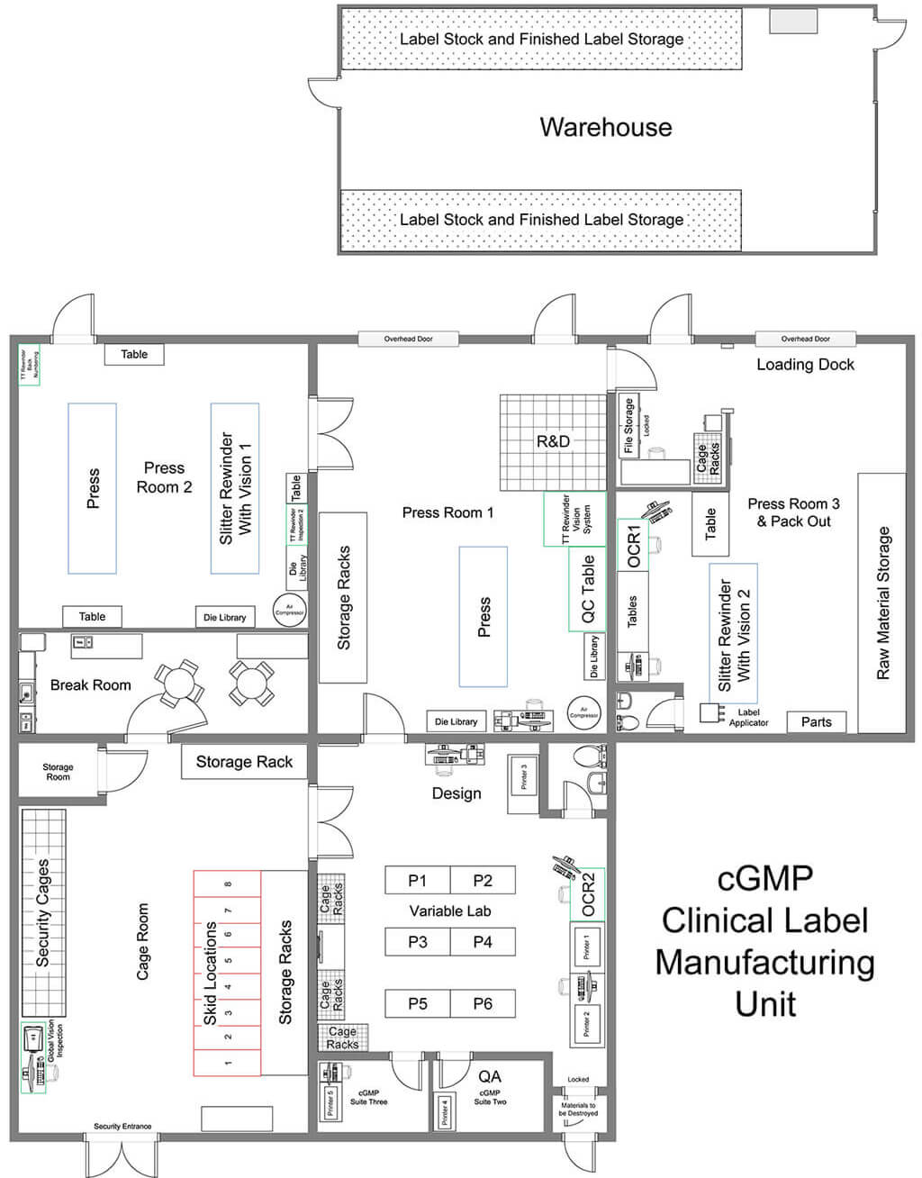 Facility Map Bertrand Clinical Label